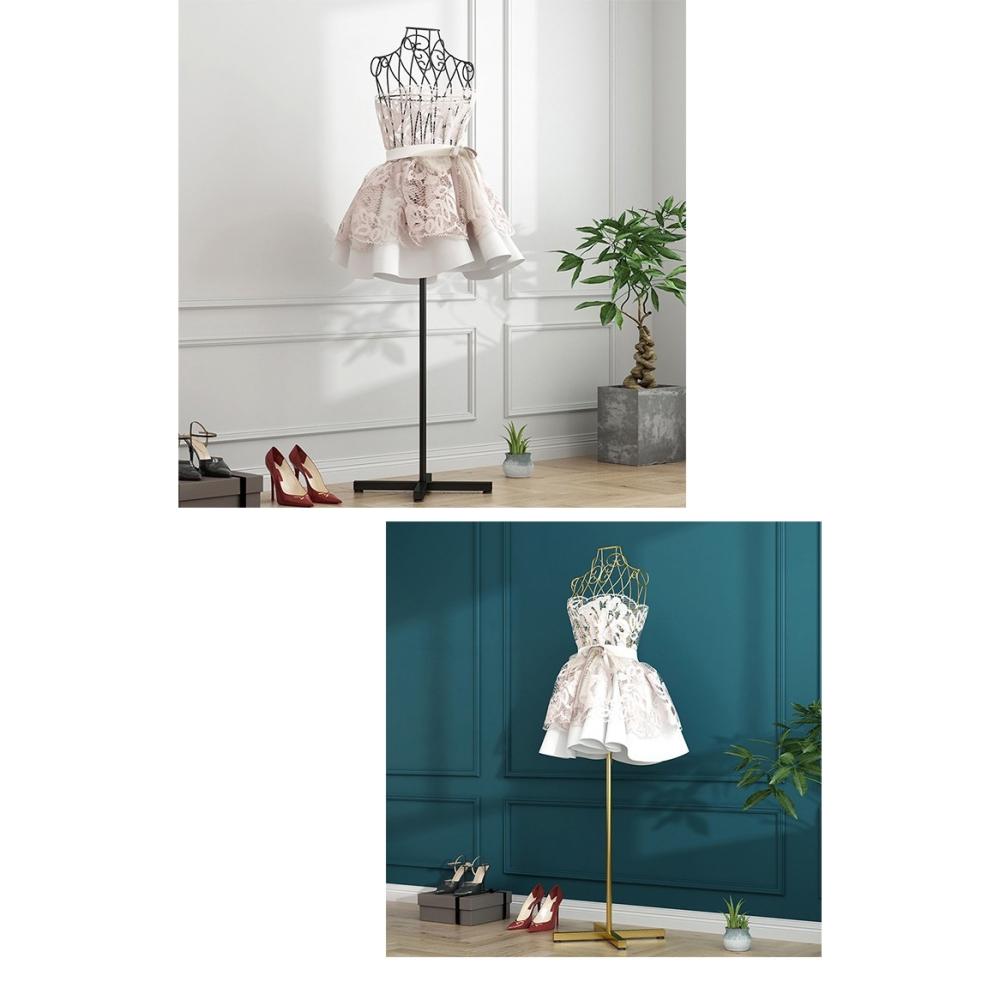 鐵架鐵絲人臺模特架包包展示女道衣服掛鐵藝服裝架裝架服裝店貨架-細節圖9