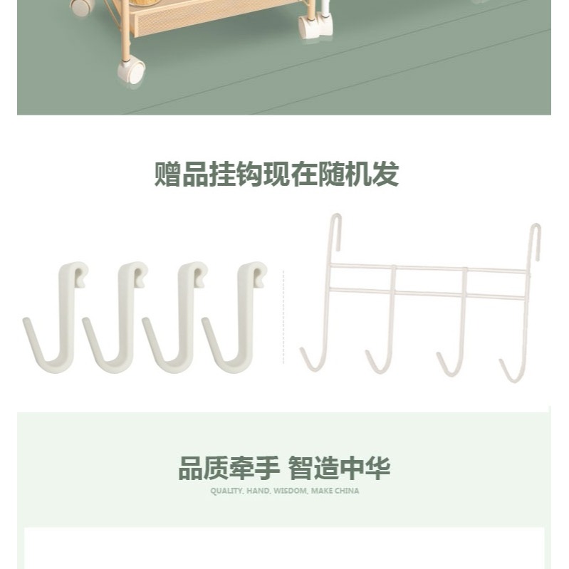 美容院手推車紋身工作臺小推車理發店置物架三層發廊工具車包郵-細節圖8