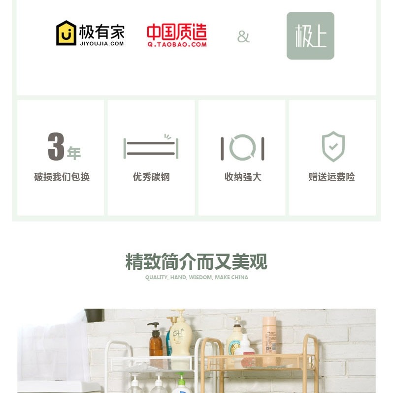 美容院手推車紋身工作臺小推車理發店置物架三層發廊工具車包郵-細節圖9