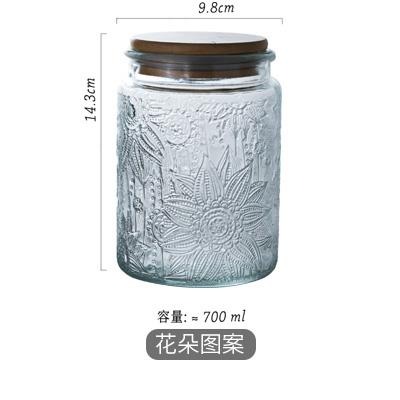 罐子密封罐食品可愛玻璃裝辣椒醬的小餅幹蜜糖阿膠粉草莓醬密封罐-細節圖7
