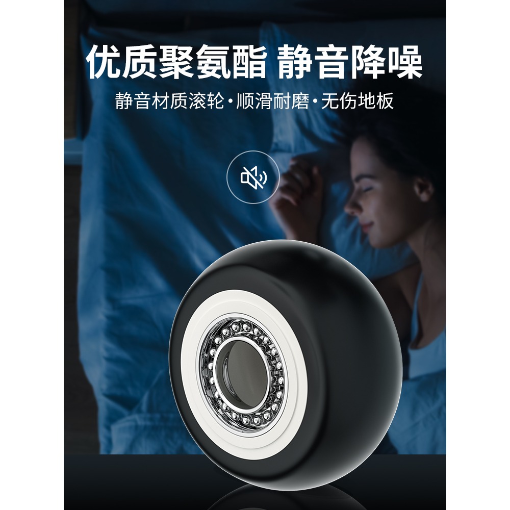 萬向輪輪子帶剎車2/3/4寸靜音定向轉向腳輪通用重型手推車小滑輪-細節圖2