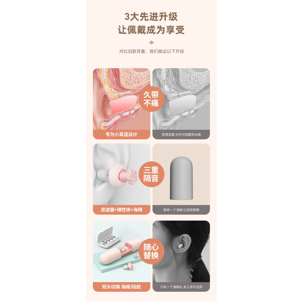 【佳埼推薦】耳塞防噪音睡眠超級隔音神器女降噪學習睡覺宿舍專用-細節圖9