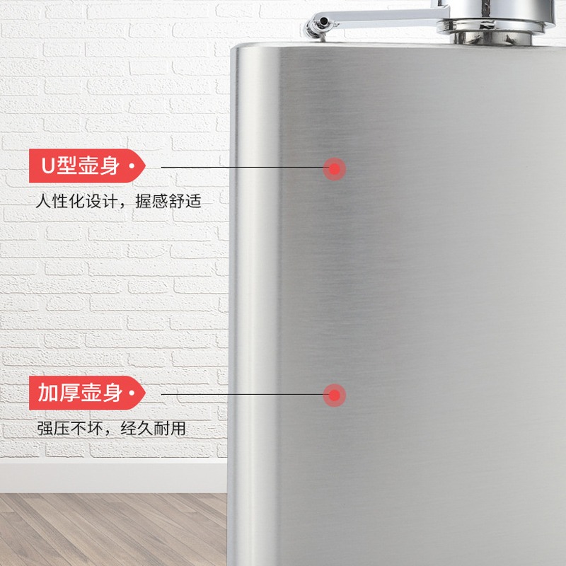 不銹鋼隨身酒壺戶外便攜小酒瓶迷你小酒壺家用酒具時尚小禮品-細節圖4