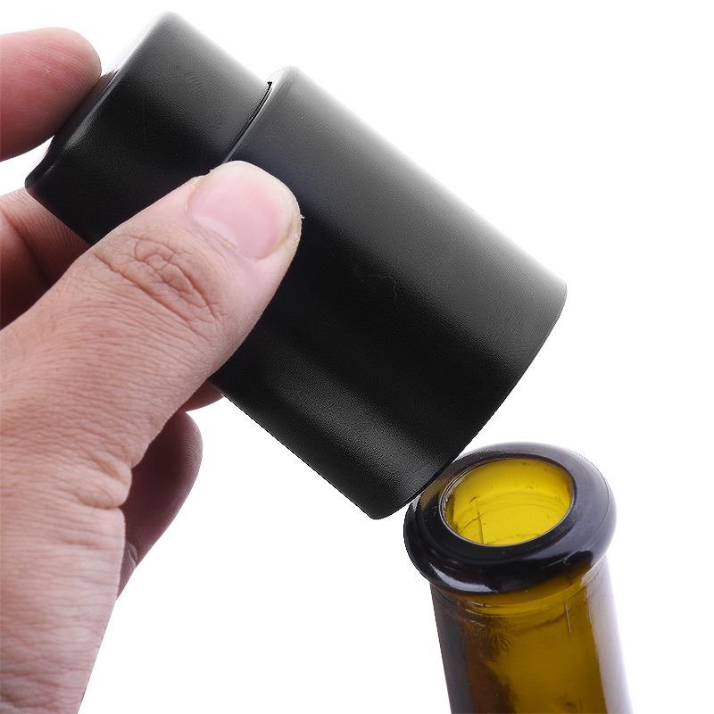 專業按壓式一體真空塞紅酒塞葡萄酒瓶塞紅酒抽保鮮塞調酒常用酒塞-細節圖3