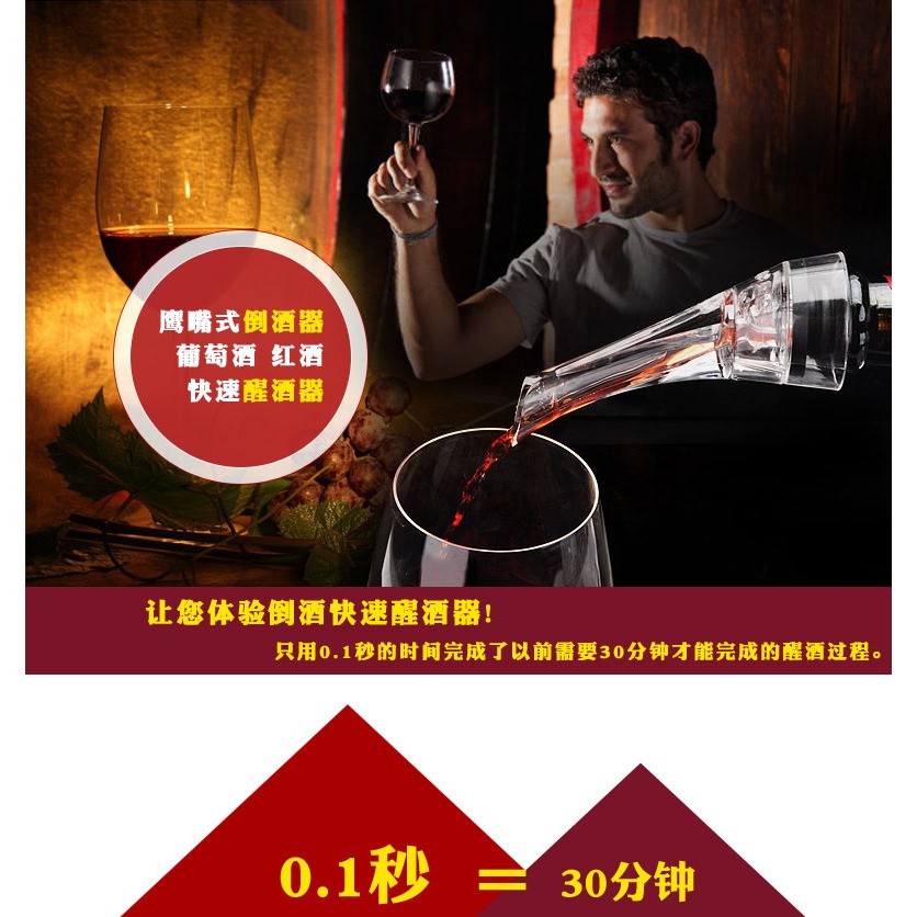 創意鷹嘴倒酒器紅酒快速醒酒器葡萄酒分酒器酒吧家居常用紅酒酒具-細節圖6