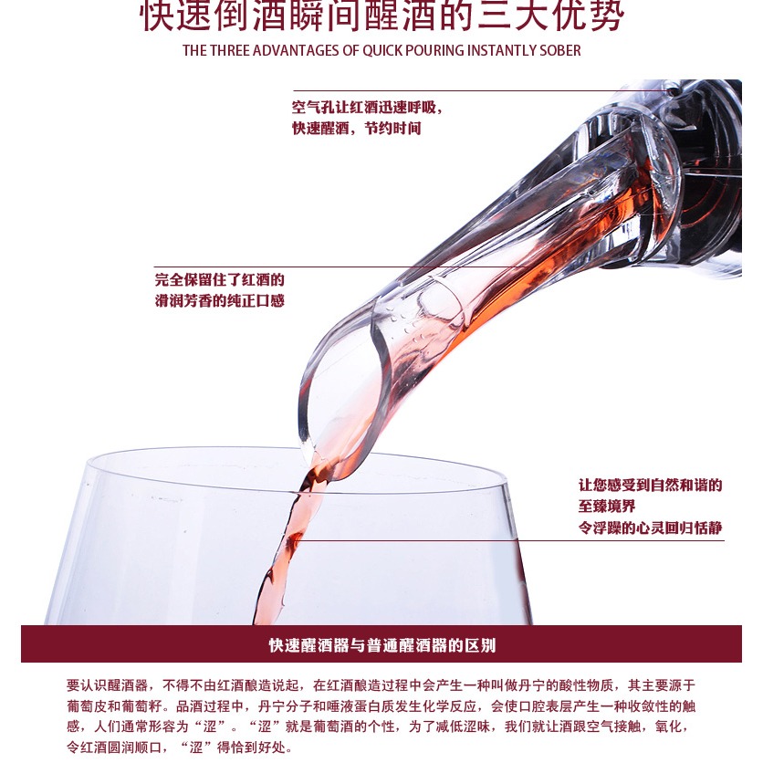 創意鷹嘴倒酒器紅酒快速醒酒器葡萄酒分酒器酒吧家居常用紅酒酒具-細節圖10