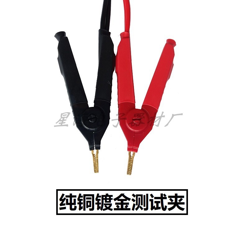 低電阻測試夾同惠金科4mm四端香蕉插頭開爾文夾LCR數字電橋測試線-細節圖4