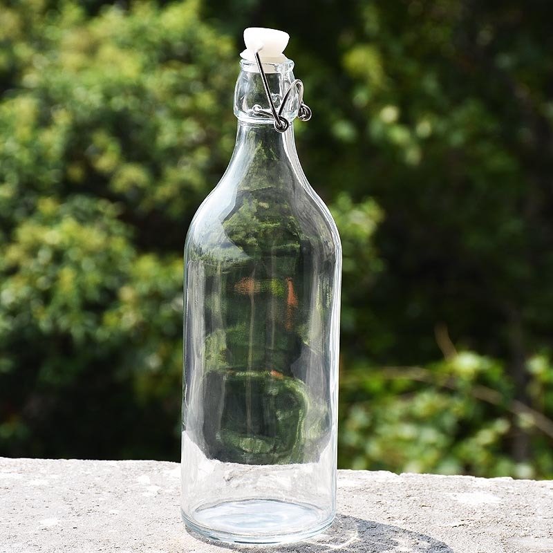 卡扣玻璃密封瓶水果酵素瓶多功能密封罐橄欖瓶飲料瓶自釀葡萄酒瓶-細節圖5