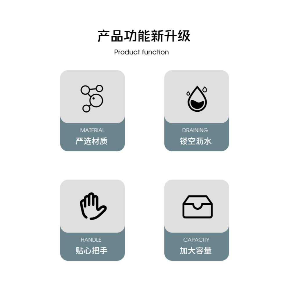 雙層瀝水家用廚房洗菜盆瀝水籃洗菜籃濾水籃漏水籃洗水果蔬菜洗菜-細節圖6