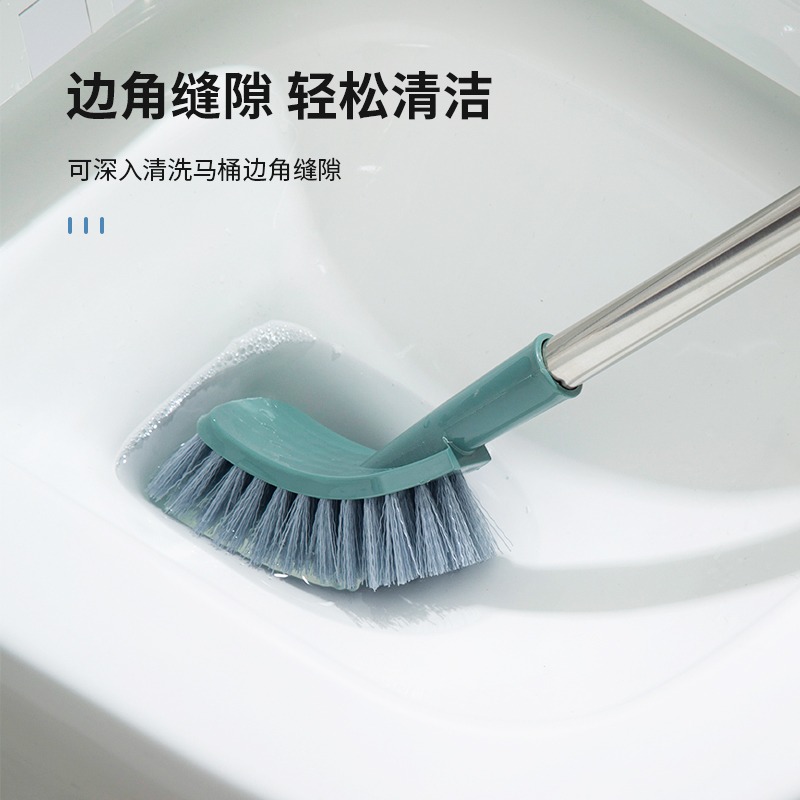 馬桶刷家用長柄無死角洗廁所刷子衛生間懸掛式軟毛潔廁神器-細節圖2