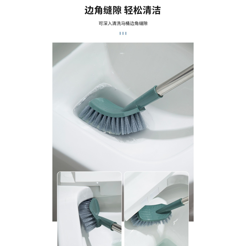 馬桶刷家用長柄無死角洗廁所刷子衛生間懸掛式軟毛潔廁神器-細節圖9
