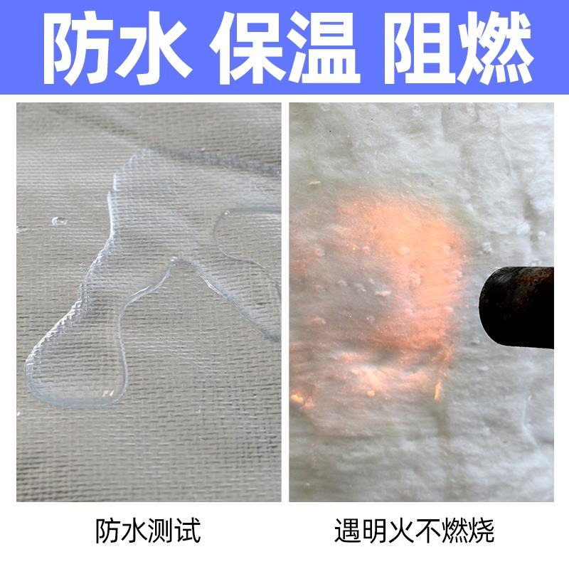 隔音蒸汽管保溫管鍋爐隔熱棉耐高溫防火材料暖氣烤箱高密度阻燃棉-細節圖3