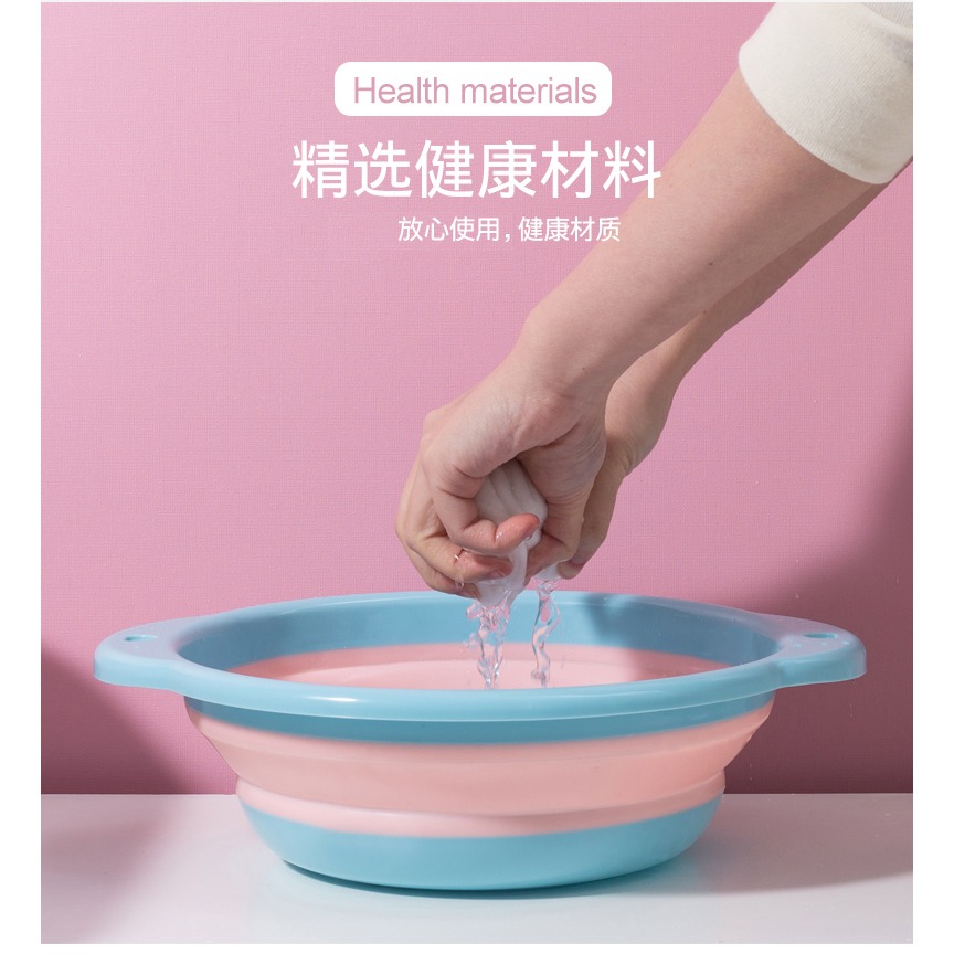 可折疊洗臉盆大號家用學生宿舍用嬰兒盆子便攜式壓縮旅行小號洗衣-細節圖9