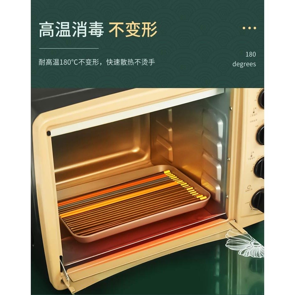 合金筷子家用耐高溫筷子不易發黴抗菌網紅一人一筷防滑高級筷-細節圖9