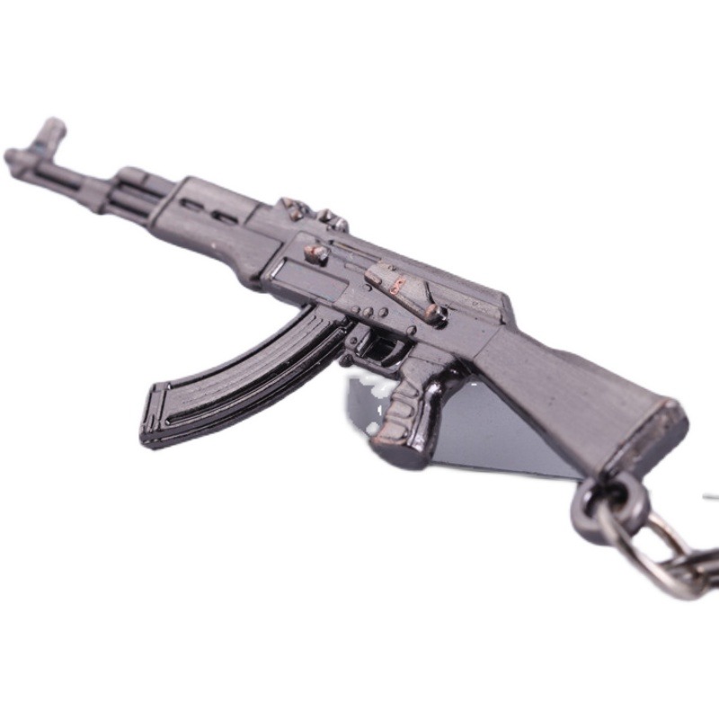 火線武器QBZ95阻擊步槍MP5槍模AK47火麒麟金屬鑰匙扣包包掛件-細節圖5