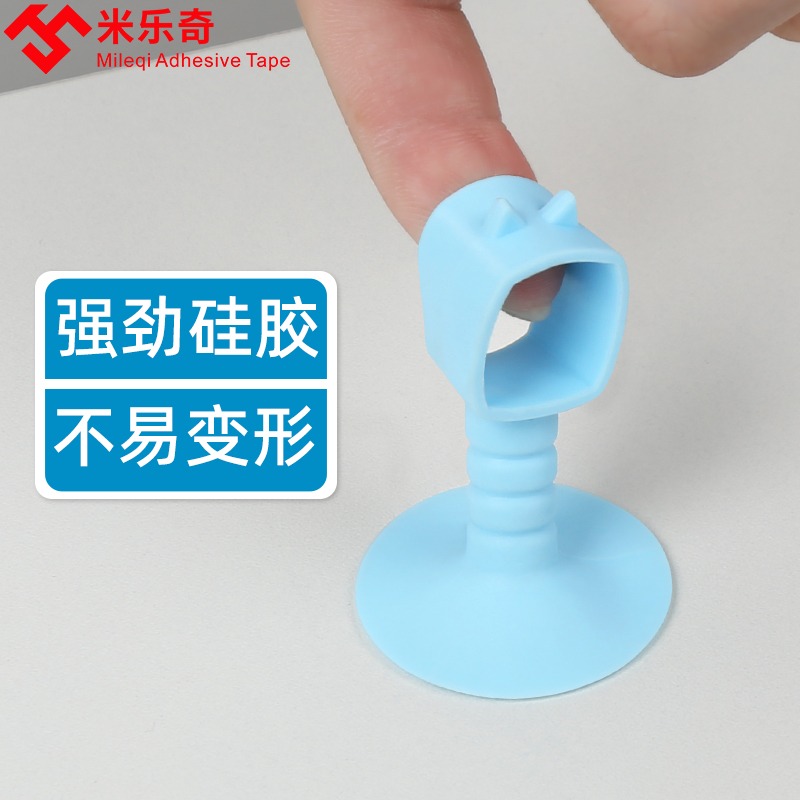 硅膠門把手防撞器關門防磕碰阻門器移門防風抵門門擋緩沖靜音墻吸-細節圖2
