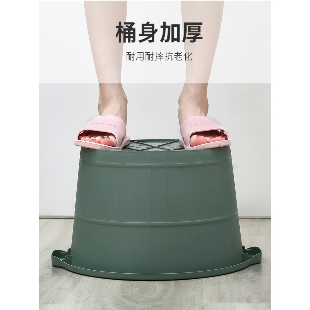 泡腳桶家用過小腿宿舍養生按摩塑料加厚深足浴桶洗腳盆神器-細節圖4