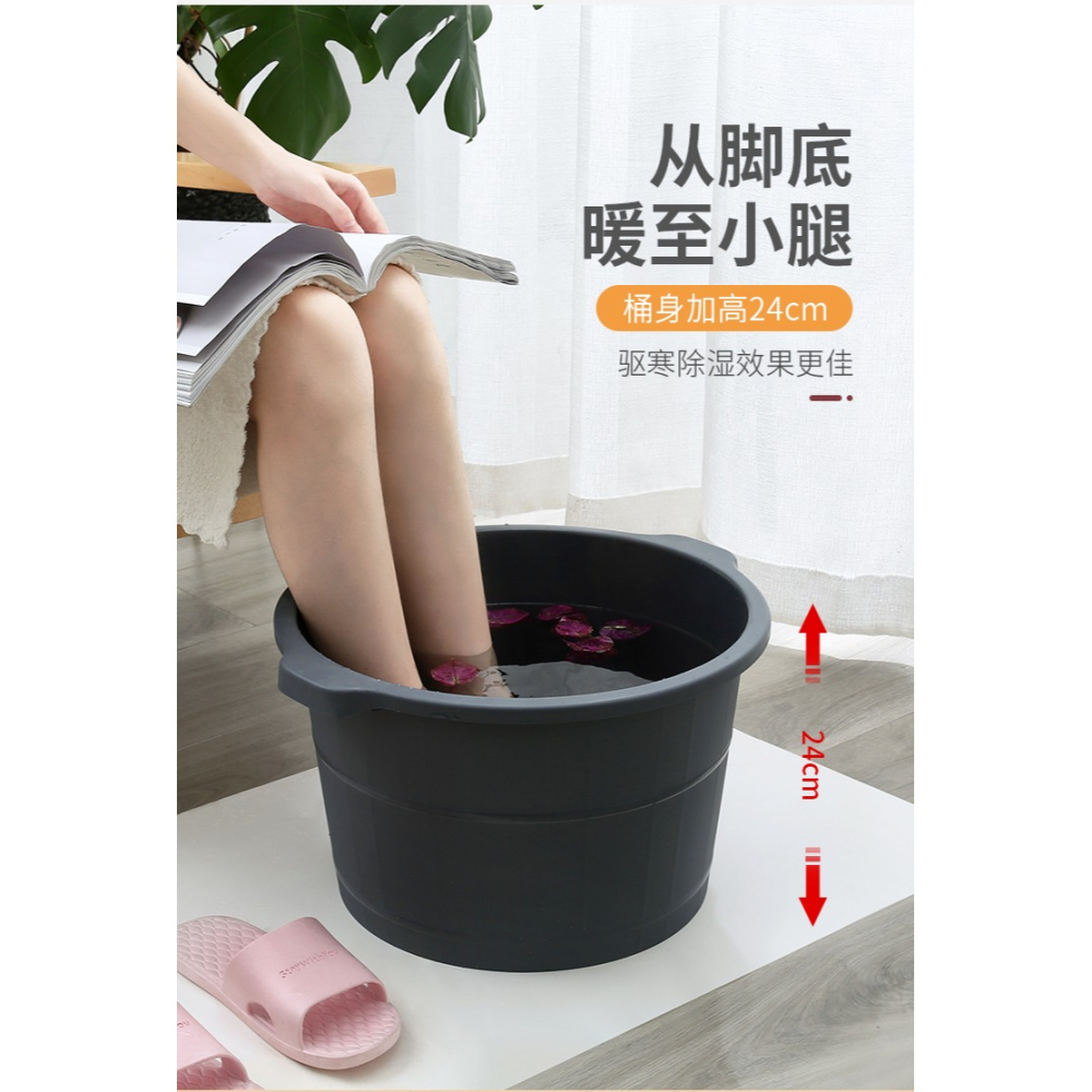 泡腳桶家用過小腿宿舍養生按摩塑料加厚深足浴桶洗腳盆神器-細節圖7