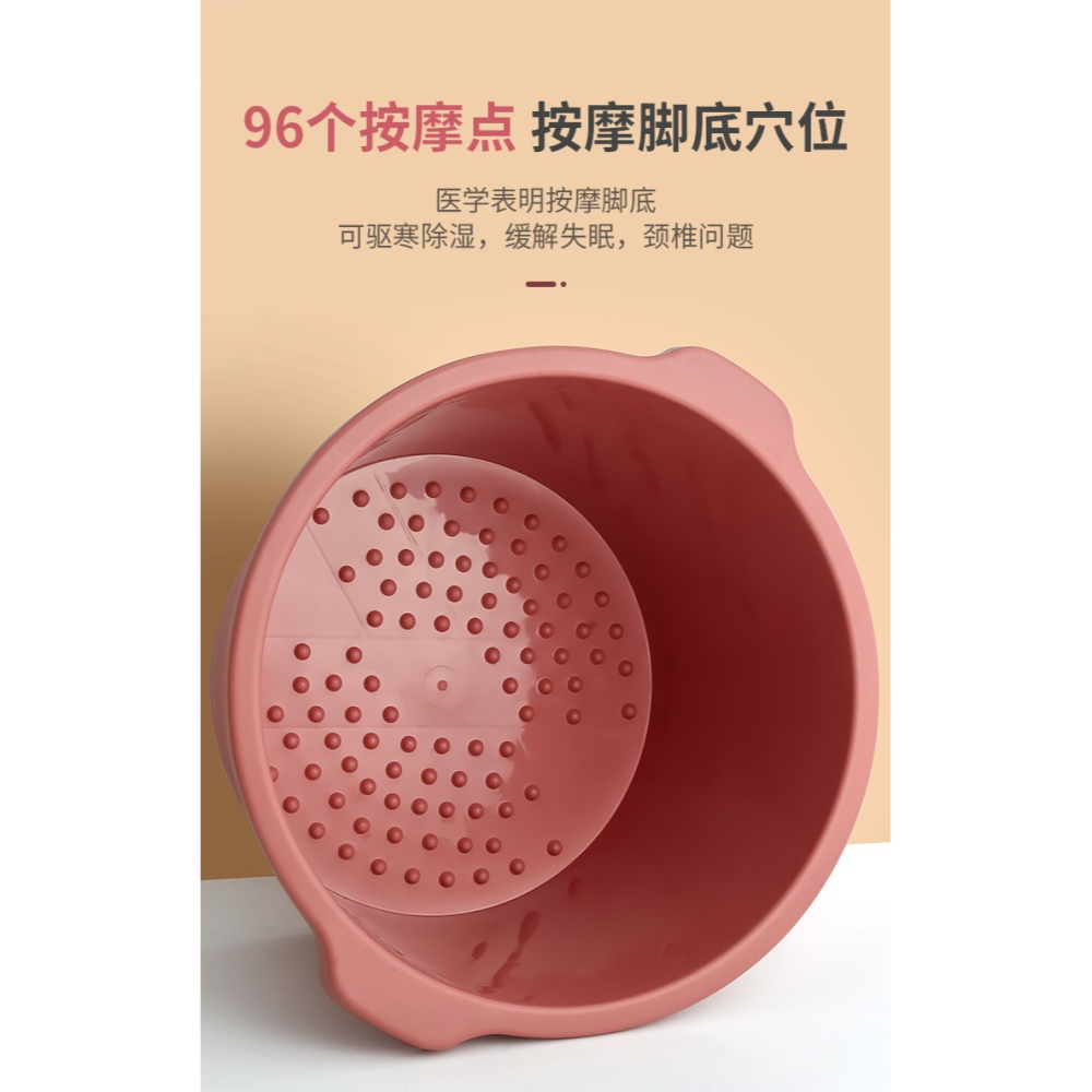 泡腳桶家用過小腿宿舍養生按摩塑料加厚深足浴桶洗腳盆神器-細節圖8