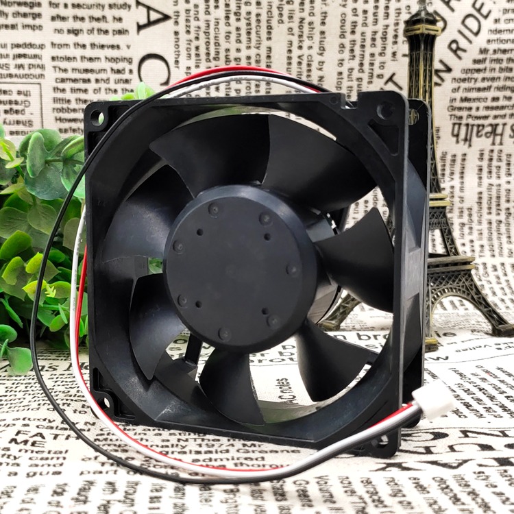 MNB 3612KL-04W-B66 12V 0.68A 9釐米 9038 大風量帶熱敏電阻風扇-細節圖2