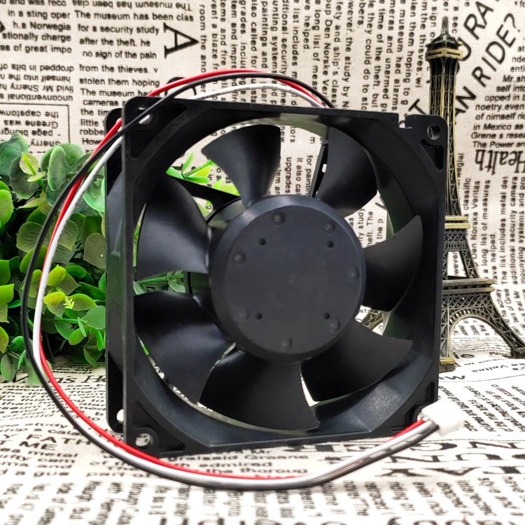 MNB 3612KL-04W-B66 12V 0.68A 9釐米 9038 大風量帶熱敏電阻風扇-細節圖4