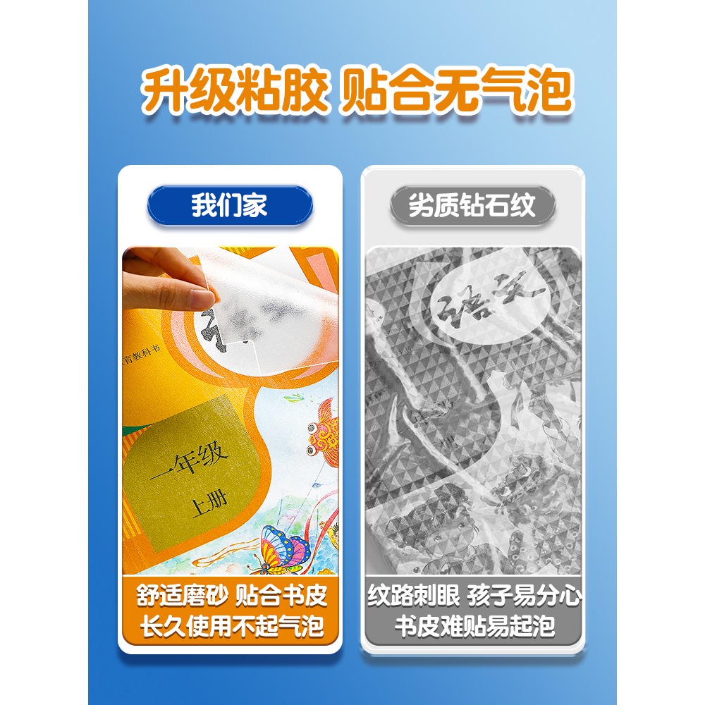 貓太子包書皮書套書皮紙自粘透明磨砂16K包書膜小學生課本保護套一年級二年級上冊三四五年級初中a4自粘書殼-細節圖2