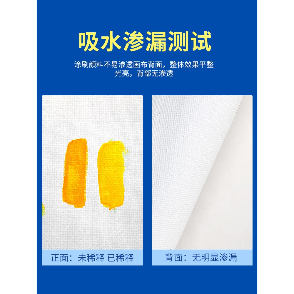 貓太子兒童油畫框正方形純棉布帶框加厚油畫布練習手繪布初學者空白練習畫畫小學生水彩作品材料油畫顏料帶框-細節圖3