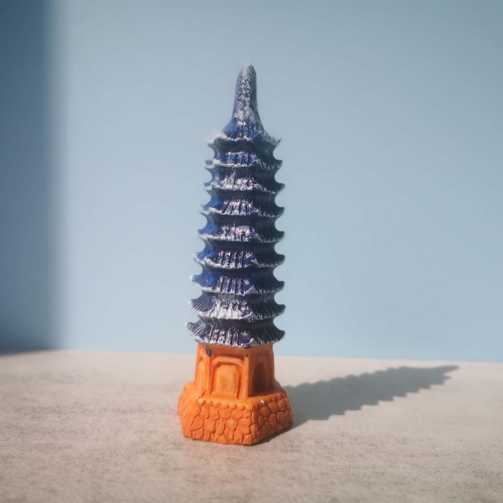 中式古典建築模型樹脂擺件國風詩仙李白石木拱橋微景觀兒童房裝飾-細節圖10