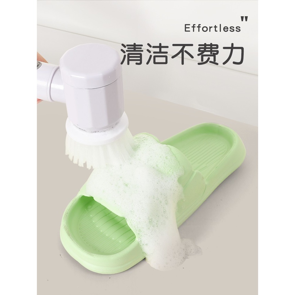 電動鞋刷子洗鞋神器多功能自動清潔衣服手持軟毛不傷鞋洗衣洗碗刷-細節圖4