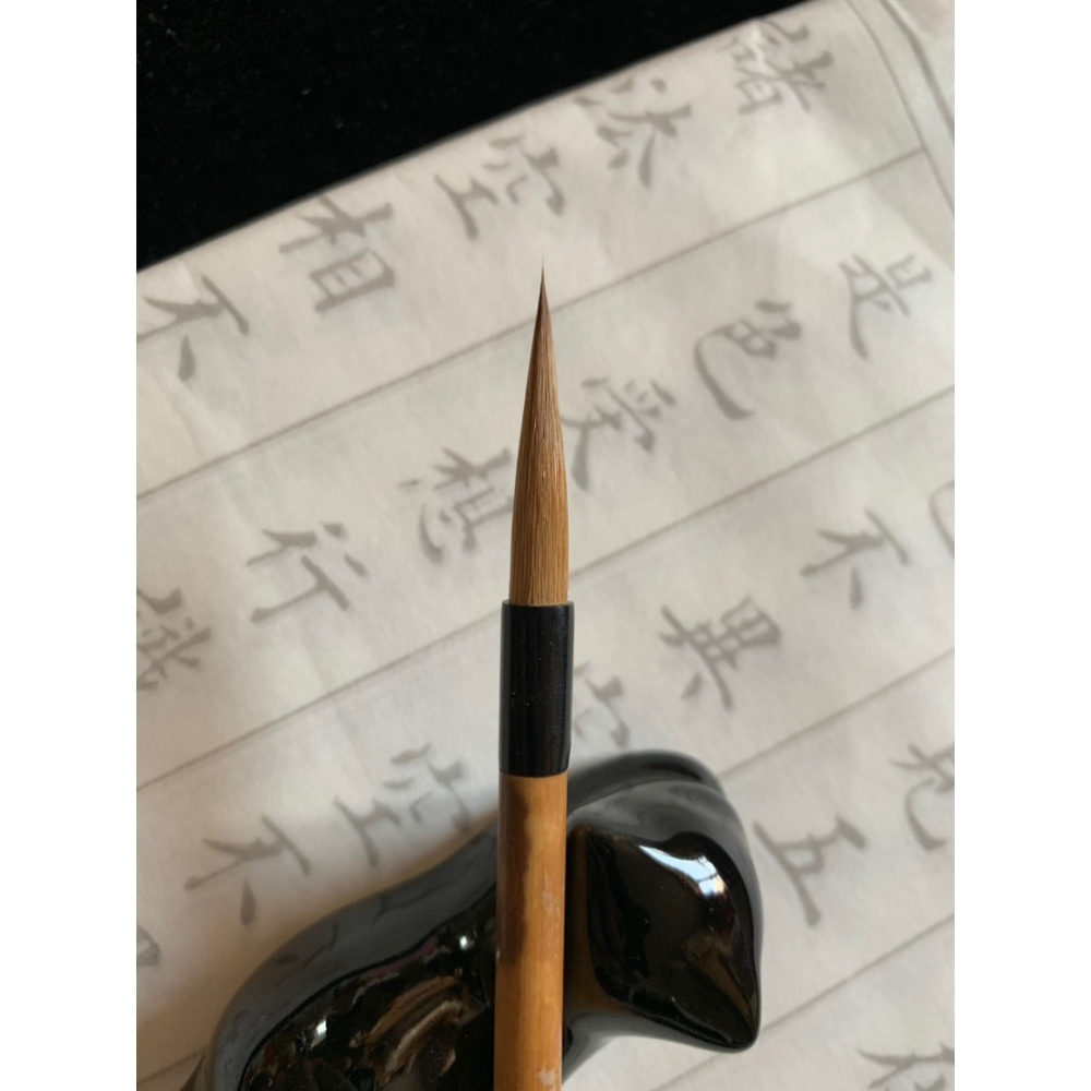 金狼玉勾3好純狼毫長鋒毛筆出鋒3釐米勾線宋徽宗趙佶瘦金體千字文-細節圖4
