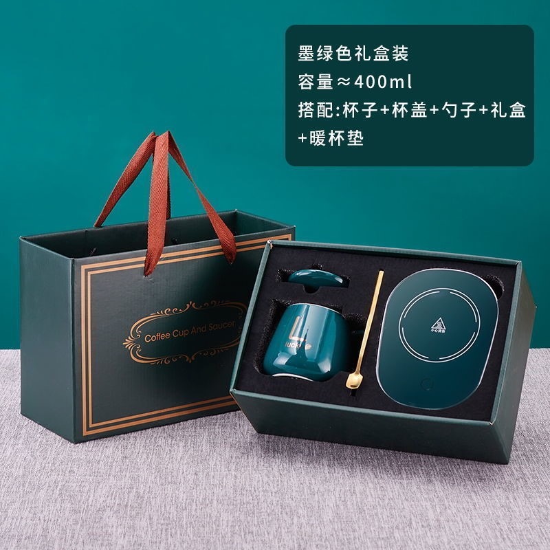 恆溫杯墊暖暖杯5自動加熱墊熱牛奶溫奶器墊保溫碟禮盒-細節圖6