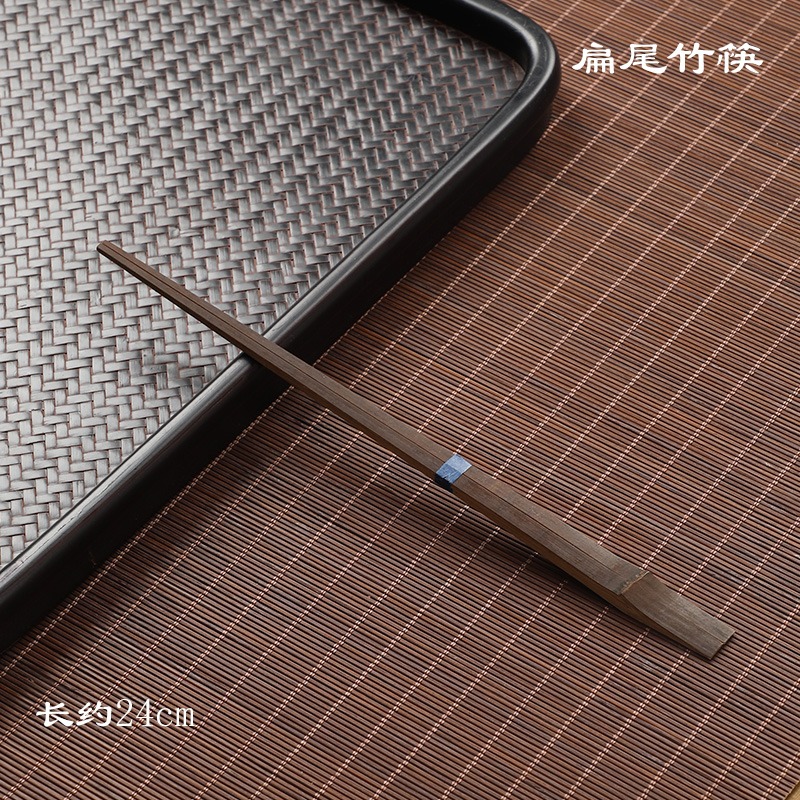 天然竹製手工環保竹筷日式料理尖頭筷 創意家用復古中式竹節筷子-細節圖8