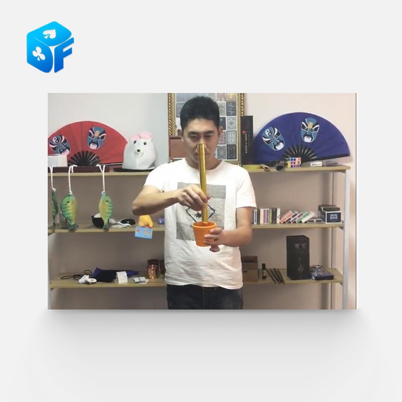 高品質棒變花 羽毛花 閃現花束 空盆出花 舞臺魔術道具 花類魔術-細節圖3