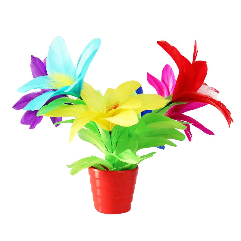 高品質棒變花 羽毛花 閃現花束 空盆出花 舞臺魔術道具 花類魔術-細節圖5