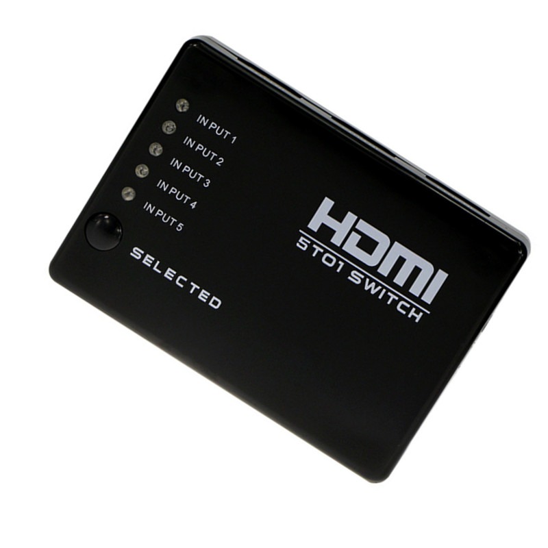 HDMI高清切換器5進1出電腦機頂盒 切換器支持3D1080PHDMI五進一出-細節圖3