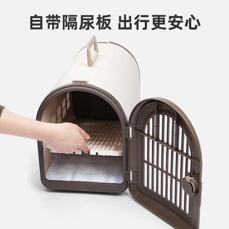 愛麗思寵物貓包外出便攜籠小型貓狗泰迪兔子手提斜跨隔尿板寵物包-細節圖3