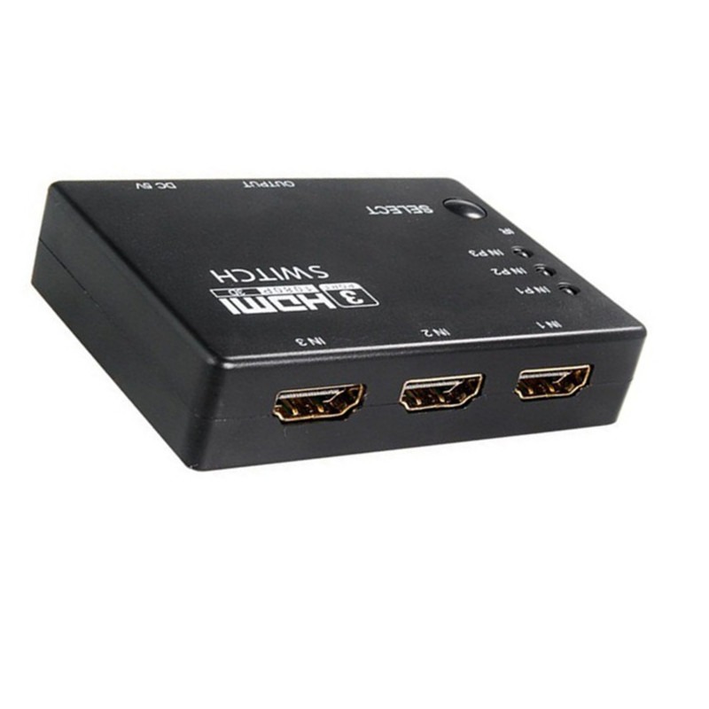 HDMI切換器3進1出 HDMI高清分配器 帶遙控支持3D 1080P高清切換器-細節圖2