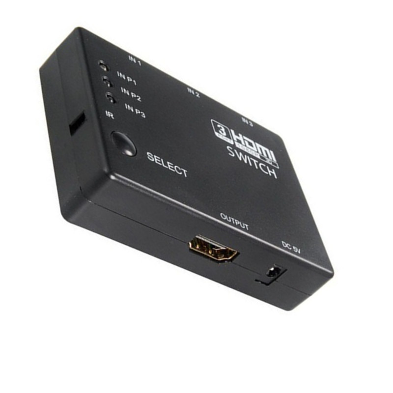 HDMI切換器3進1出 HDMI高清分配器 帶遙控支持3D 1080P高清切換器-細節圖5