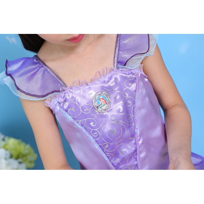 美人魚服裝 兒童連衣裙新款女孩公主裙寶寶攝影尾巴兒童演出服-細節圖4
