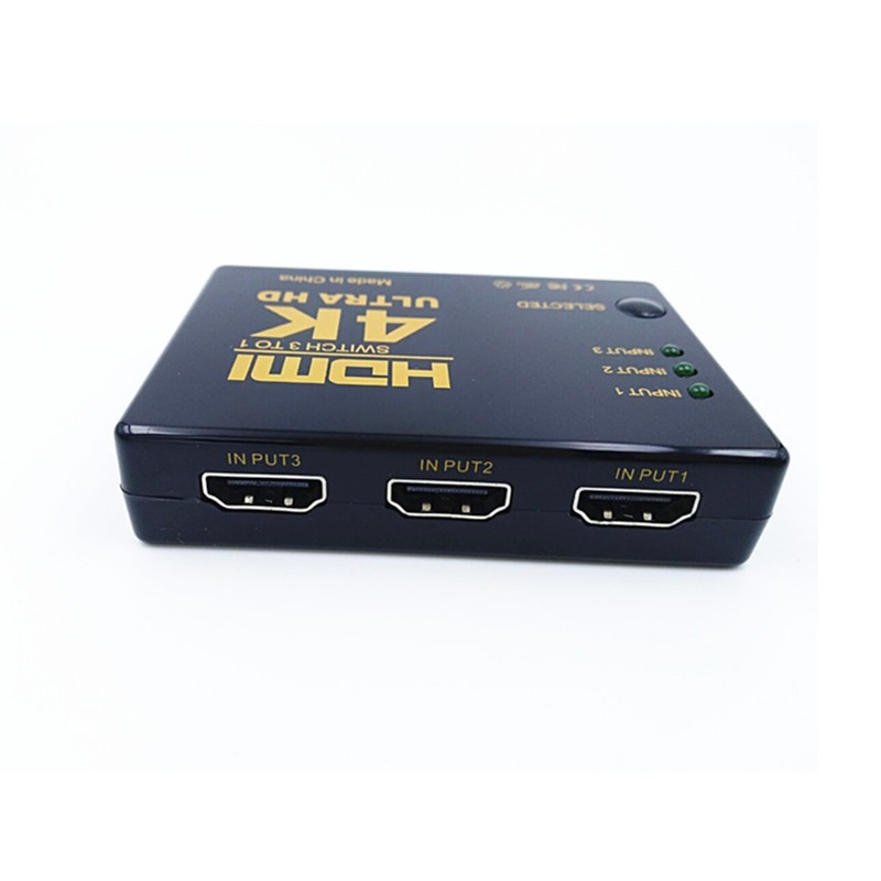 HDMI 3進1出1長方形切換器支持4k*2k hdmi切換器3切1高清視頻轉換-細節圖2