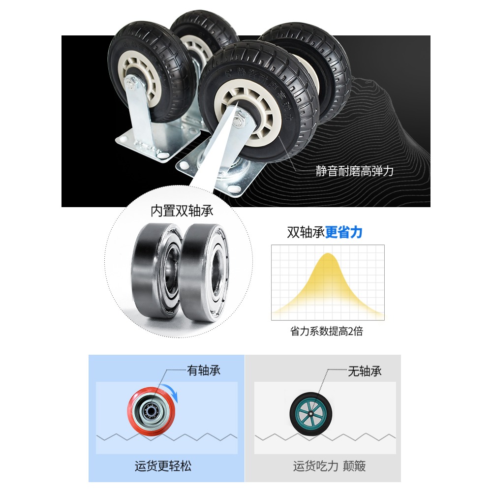 可折疊小推車拉貨車便攜購物車手拉車拖車手推車搬運車平板車家用-細節圖5