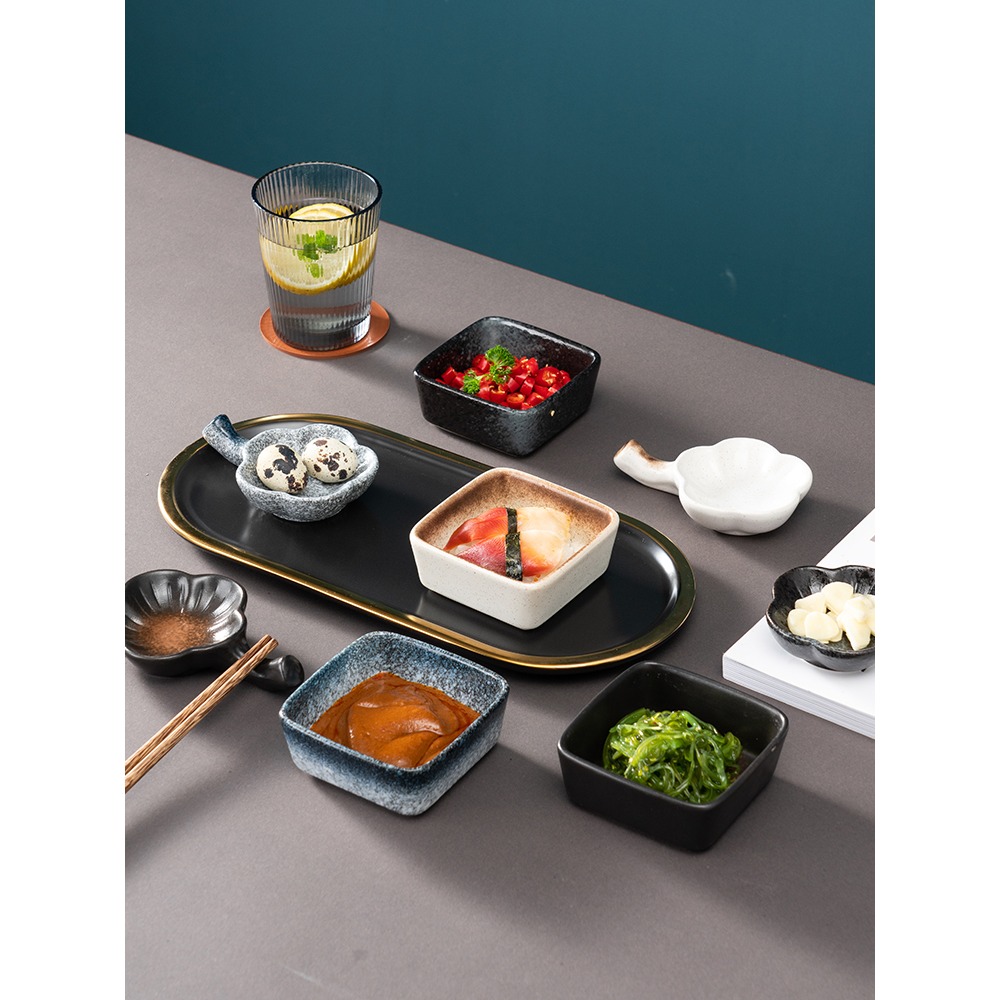 味碟家用日式蘸料碟陶瓷火鍋調味碟醬料碟好看小喫碟醋碟油碟子-細節圖2