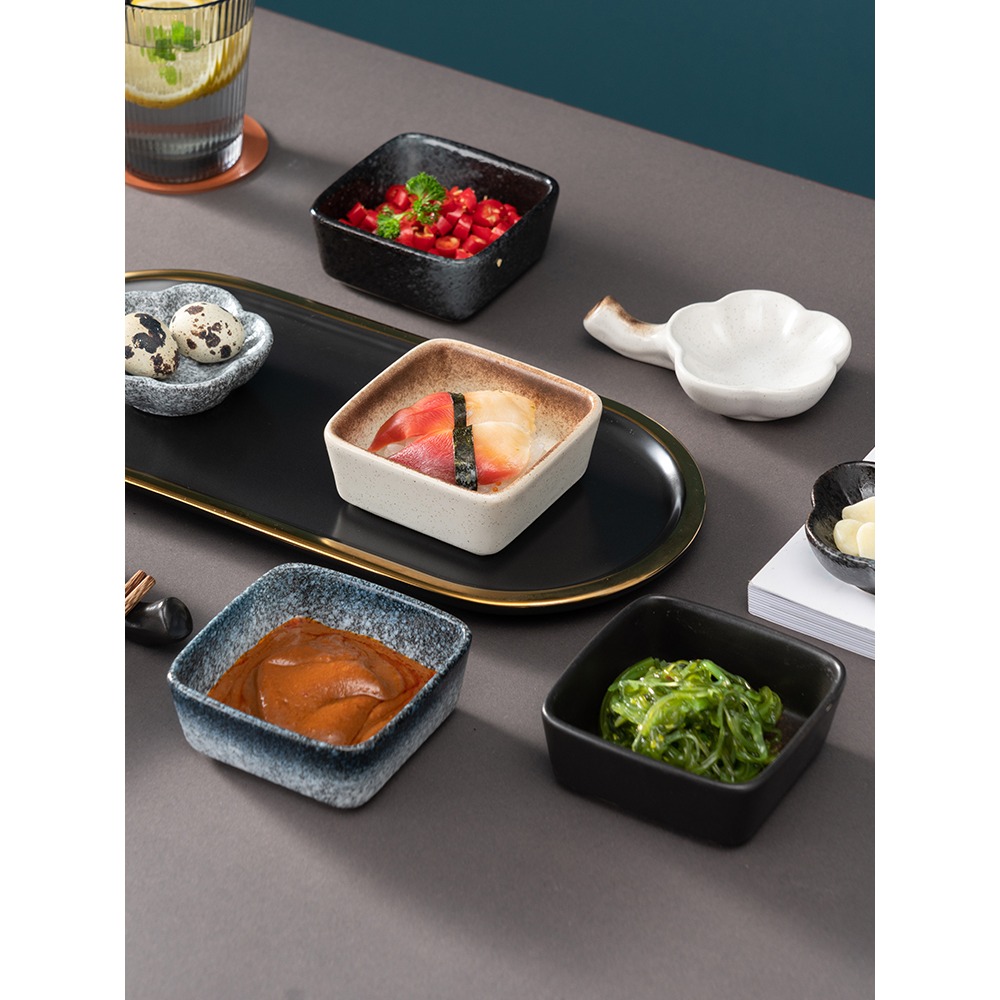 味碟家用日式蘸料碟陶瓷火鍋調味碟醬料碟好看小喫碟醋碟油碟子-細節圖5