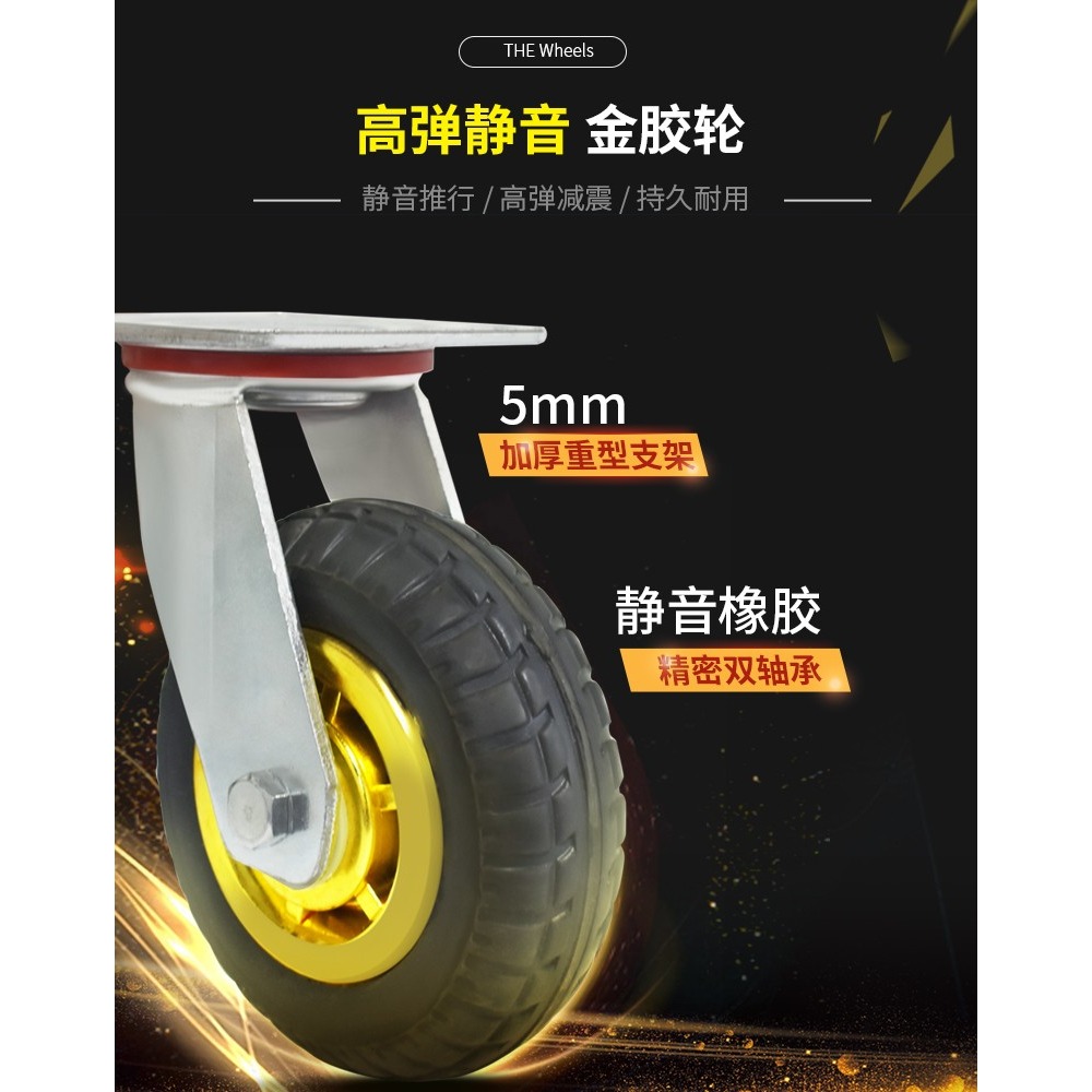 鋼板車平板車搬運車辦公家用折疊便攜四輪推車折疊小推車拉貨輕便-細節圖2