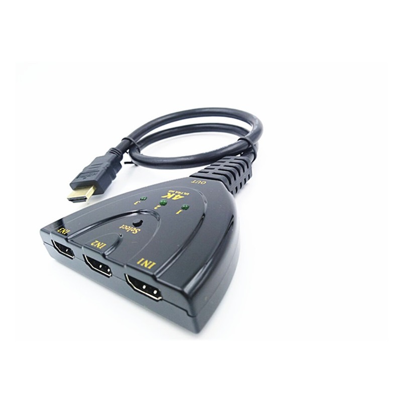 HDMI4K*2K切換器HDMI3進1出切換器HDMI 3X1 豬尾巴HDMI4K切換器-細節圖2