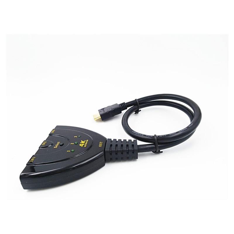HDMI4K*2K切換器HDMI3進1出切換器HDMI 3X1 豬尾巴HDMI4K切換器-細節圖3