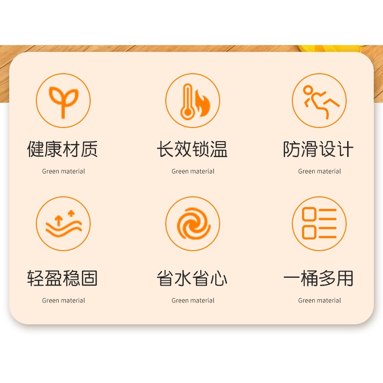 兒童洗澡桶寶寶泡澡桶浴桶家用嬰兒泡澡盆小孩沐浴桶浴盆可坐圓桶-細節圖7