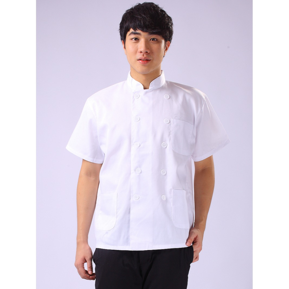 酒店制服酒樓餐廳飯店廚師工作服長短袖廚師服中袖七分袖秋冬夏裝-細節圖5