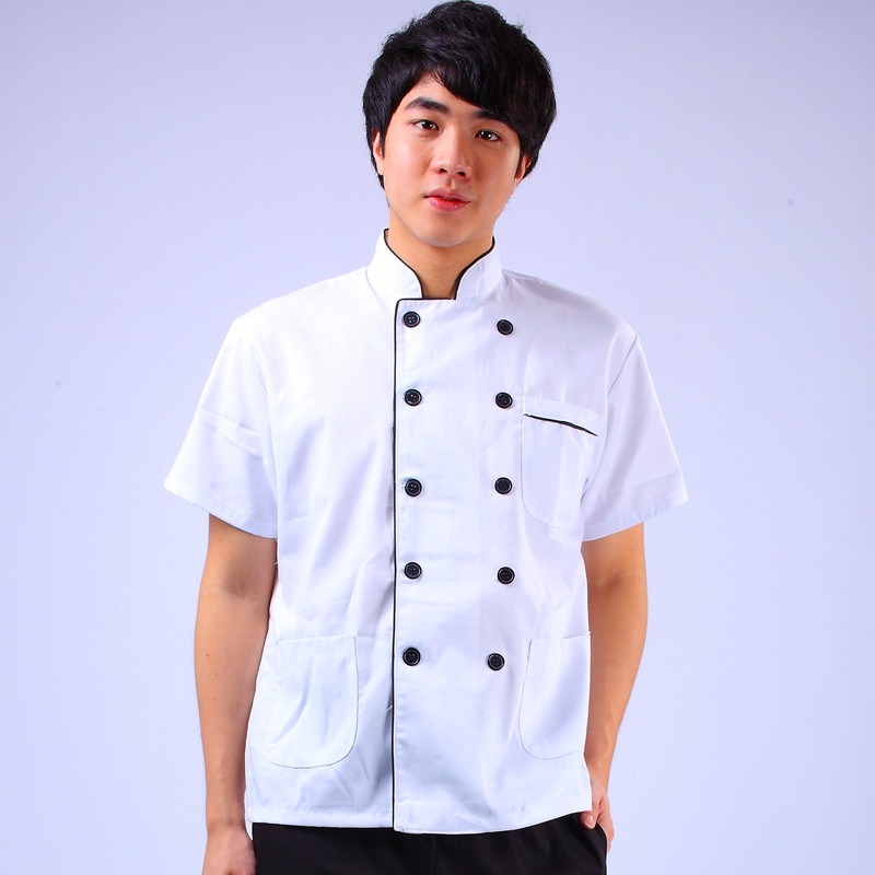 酒店制服酒樓餐廳飯店廚師工作服長短袖廚師服中袖七分袖秋冬夏裝-細節圖10