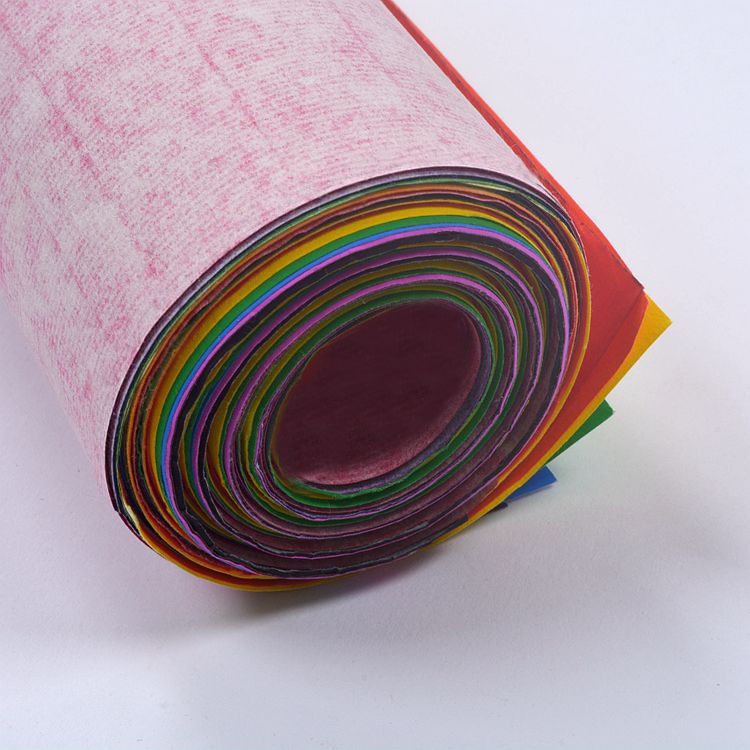 四尺大紅色彩色十種顏色單面十色剪紙刻紙窗花作品用書法對聯宣紙-細節圖4